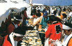 イメージ（商工会と漁協の青年部が開くホタテ祭り）